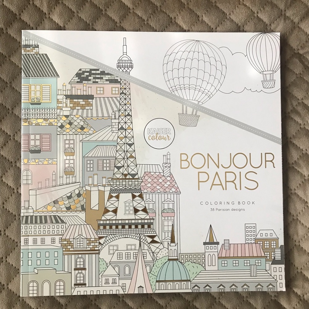 Bonjour Paris Coloring Book